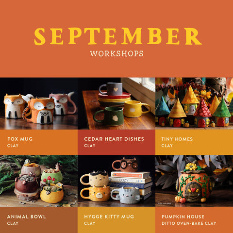 September Adult & Family | Self-Paced Workshops & Glazing